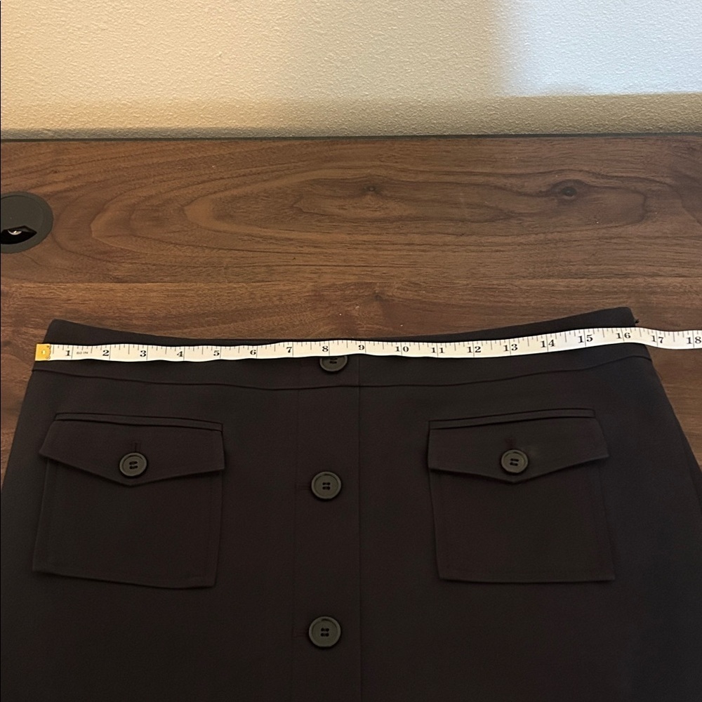 Ann Taylor  Black Button-Front Skirt - Picture 6 of 6